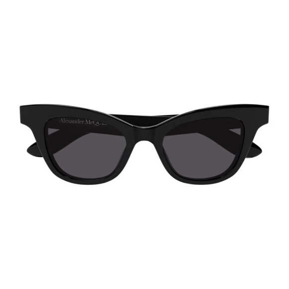 NEW ALEXANDER MCQUEEN SUNGLASSES BLACK WOMEN CAT EYE EYEWEAR - Picture 2 of 3